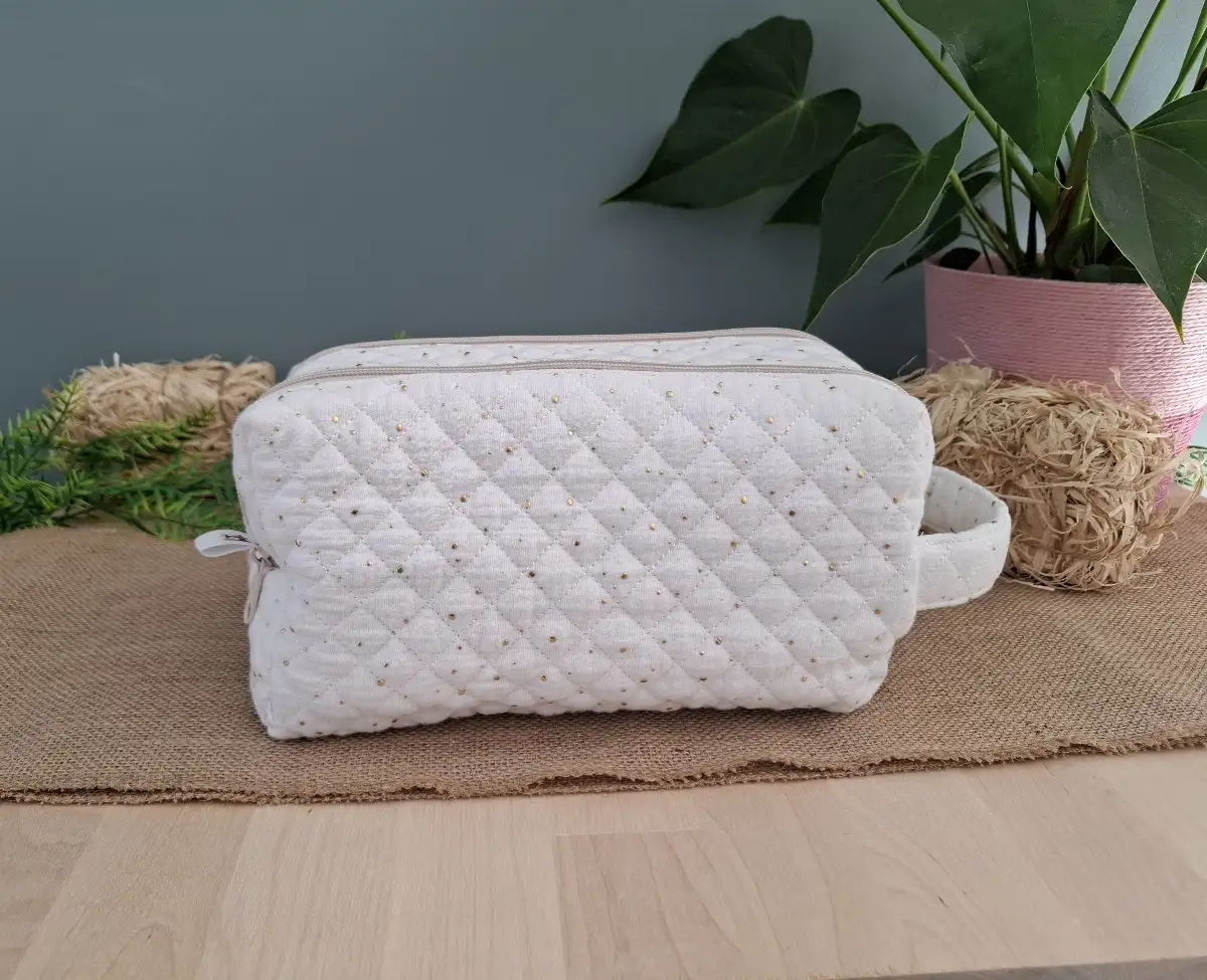 Trousse de toilette double compartiment