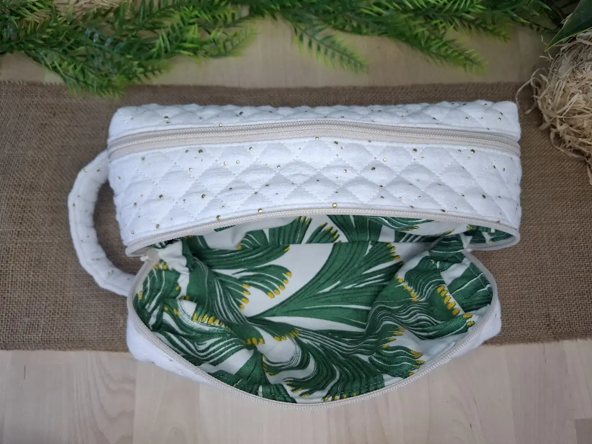 Trousse de toilette double compartiment